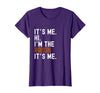 It's Me Hi I'm The Raisin Easy Halloween Lazy Halloween Costume It's Me Hi I'm The Raisin T-Shirt - Purple