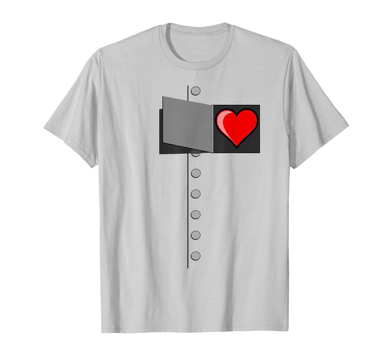 World of OZ Tin Man Heart T-Shirt-OZ Tinman Halloween Costume T-Shirt - As Pictured