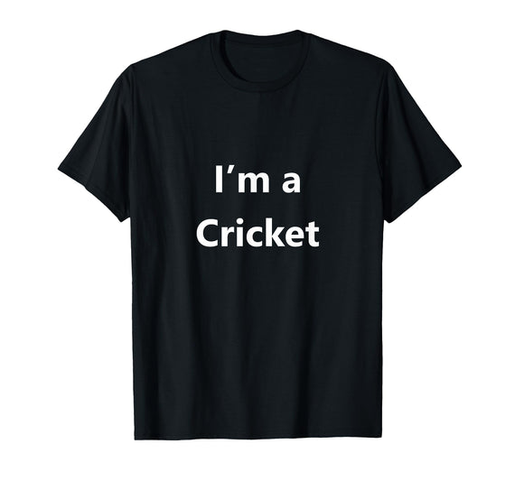 MNBHYB Idea Funny Halloween Cricket Bug Insect Easy Costume Last Minute T-Shirt - Black