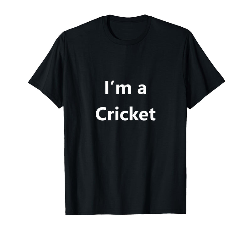 MNBHYB Idea Funny Halloween Cricket Bug Insect Easy Costume Last Minute T-Shirt - Black