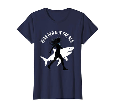 Mademark Fear Her Not The Sea Shark Women Design T-Shirt