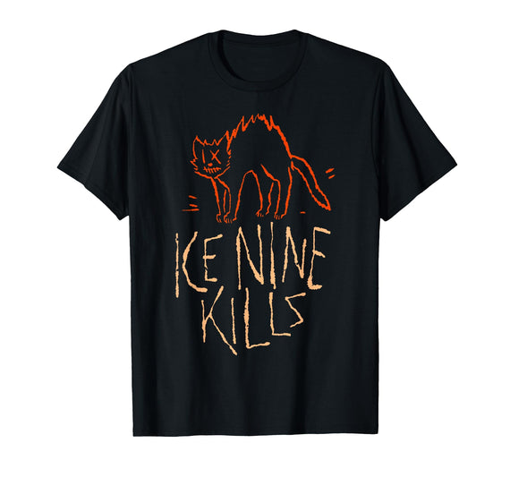 Ice Nine Kills Ink Halloween Cat T-Shirt - As Pictured