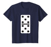 Fun and Easy Halloween Costume T-Shirts - Dominoes Double Five Dominoes Halloween Costume 5 Domino Game T-Shirt - Navy Blue