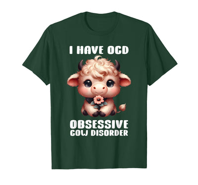I Have Ocd Obsessive Cow Disorder Cow Lover Farmer T-Shirt