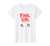 Mademark Halloween - Vampires, Zombies & Horror T-Shirt - White-final Girl: Survivor of Horror Movie Showdown