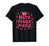 Mademark John Pork's Calling: Here Piggy Piggy Funny Pig Lover Gift T-Shirt - Black