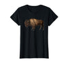 Altes Büffel-Design Buffalo Vintage Retro American Bison T-Shirt - Black