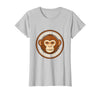 Mademark Monkey Mind Clear Head Sober Living Design T-Shirt - Women - Silver Grey