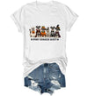 WQFQW Spooky Schnauzer Society Halloween Shirt Terrifying Halloween T-Shirt - White
