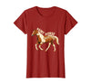 Mademark Paint Horse Painted Soul Equestrian Design T-Shirt - Cranberry Red