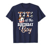 Titi of The Birthday Boy Cow Farm 1St Birthday Boy T-Shirt - Navy Blue