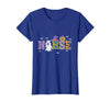 Halloween Nurse Costume Scrub Top Ghost Pumpkin Nurse Halloween Ghost Pumpkin Costume Nurse Halloween T-Shirt - Royal Blue