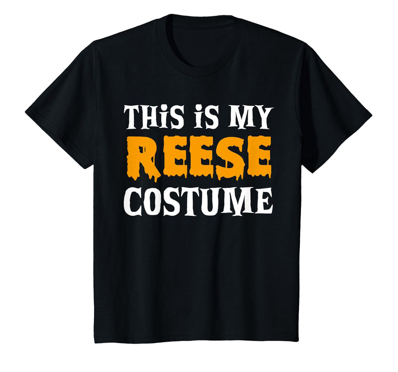 Personal Lazy Halloween Costumes Reese Halloween Personalized Costume Funny T-Shirt - Black