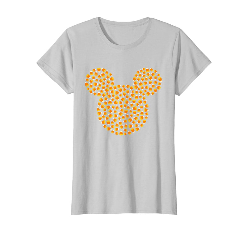 Disney Mickey Mouse Candy Corn Halloween T-Shirt - Silver Grey