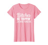 Funny Bitches Be Trippin' Ok Tee Shirt Bitches Be Trippin' Ok Maybe I Pushed One T-Shirt - Pink