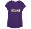 Funny Ghost Dog Halloween Girls Kids Cute French Bulldog Halloween Costume Frenchie Dog Ghost T-Shirt - Purple