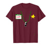 halloween costumes by Jean Olivier Funny Halloween Officer tee - doofy Costume Halloween T-Shirt - Burgundy