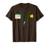 halloween costumes by Jean Olivier Funny Halloween Officer tee - doofy Costume Halloween T-Shirt - Brown