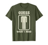 Humor Head Halloween Party Fun Guess What I Need Head Graphic T-Shirt - Olive Green