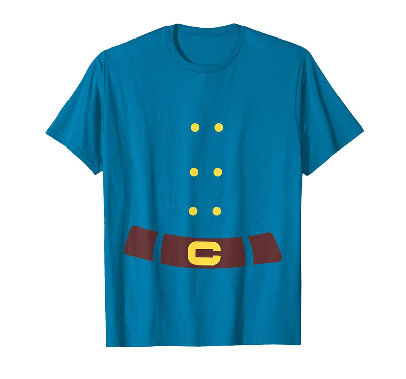 Dwarf Elf Halloween Costume Dwarf Costume Last Minute Halloween Costume T-Shirt - Sapphire Blue