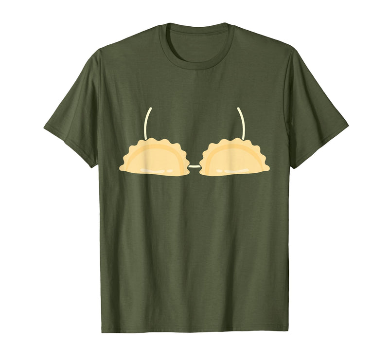 Pierogi Cute Easy Poland Food Halloween Costumes Pierogi Costume Pierogi Bra Polska Poland Halloween Costume T-Shirt - Olive