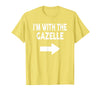 ShirtZilla I'm with The Gazelle Halloween Gazelle T-Shirt - Lemon Yellow