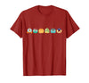 Disney Princess Pumpkins Fall Autumn Lineup of Princesses T-Shirt - Cranberry Red
