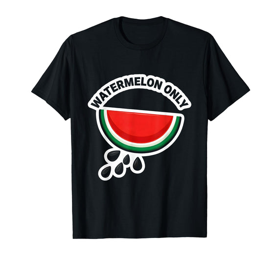 Mademark Men's Watermelon Only Cute Watermelon Fruit Lover Halloween T-Shirt - Black
