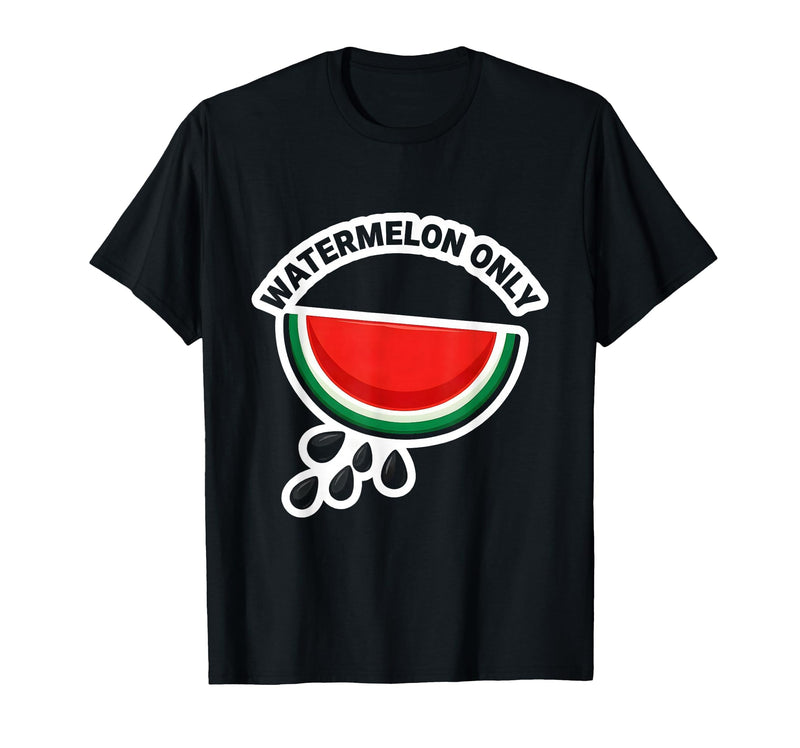 Mademark Men's Watermelon Only Cute Watermelon Fruit Lover Halloween T-Shirt - Black