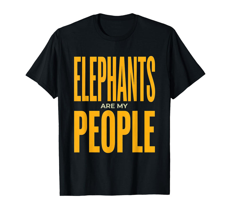 Mademark Elephants Are My People Safari Wildlife Design T-Shirt - Men - Black