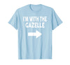 ShirtZilla I'm with The Gazelle Halloween Gazelle T-Shirt - Baby Blue