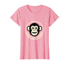 Mademark Chaos Is My Cardio Funny Monkey Design T-Shirt - Women - Pink