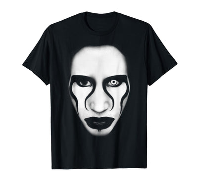 Marilyn Manson Face and Flag T-Shirt
