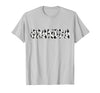 Cow Pattern Print Family Matching Birthday Shirts Cow Grandpa Birthday Family Matching Fathers Day Boy Girl T-Shirt - Silver