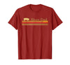 Showing Cattle T-Shirts And Apparel Show Dad - Fun Distressed Look for Showing Pigs T-Shirt - Cranberry Red