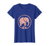 Mademark Be Kind Elephant and Mouse Gentle Touch Design T-Shirt - Women - Royal Blue