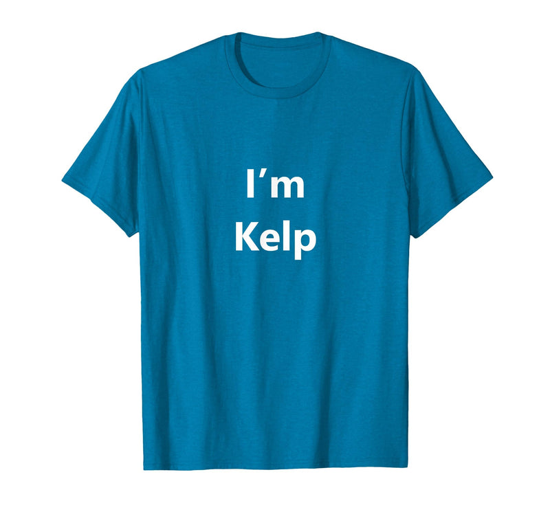 EPQCJ3o Designz Funny Kelp Halloween Costume Seaweed Pretend Minute Idea T-Shirt - Sapphire Blue