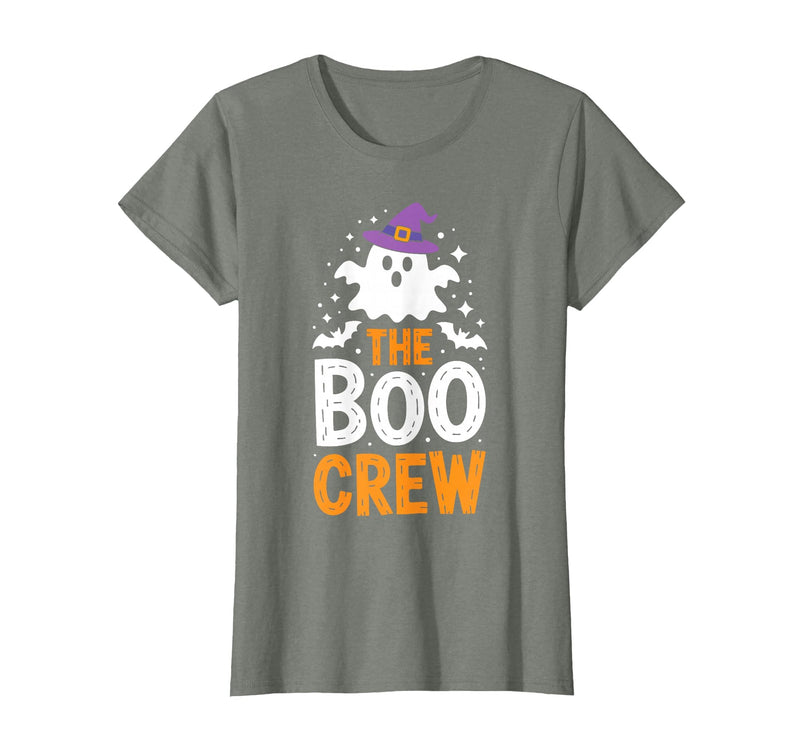 The Boo Crew Shirts The Boo Crew Shirt Matching Men Women Kids Halloween Costume T-Shirt - Olive Heather