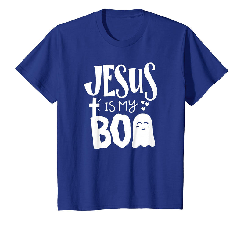 Jesus is My Boo - Funny Christian Halloween Quote Humor T-Shirt - Royal Blue