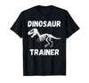 Dinosaur Trainer Costume Halloween Dino Skeleton T-Shirt - Black