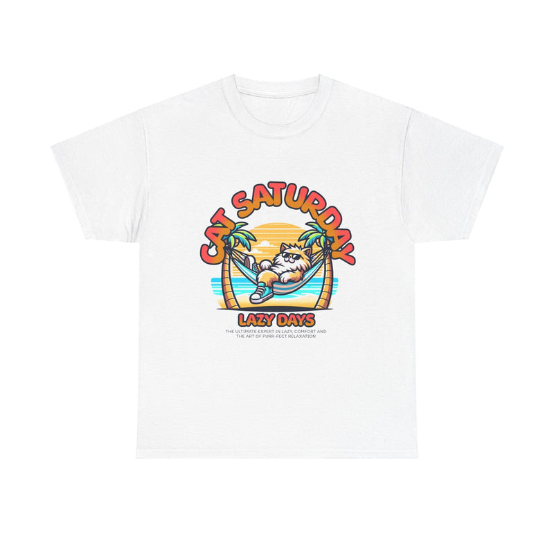 GENERIC cat Unisex Heavy Cotton Tee White - As Pictured