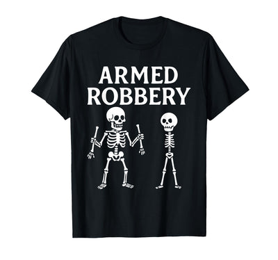 Armed Bones Joke Joke Apparel Men Women sarcastic Funny Skeleton Pun Armed Bones Joke Halloween Humor Costume T-Shirt