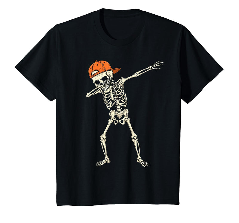 Funny Halloween Tees for Men Women Kids. Halloween Shirts Cool Teen Boys Skeleton Dab Mens Halloween T-Shirt - Black