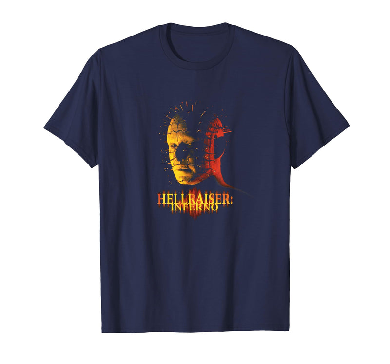 Hellraiser Movie Inferno Pinhead Puzzle Horror PAPL14590 T-Shirt - Navy Blue