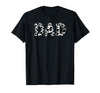 Cow Pattern Print Family Matching Birthday Apparel Cow Dad Birthday Family Matching Girl Boy Farm Birthday T-Shirt - Black