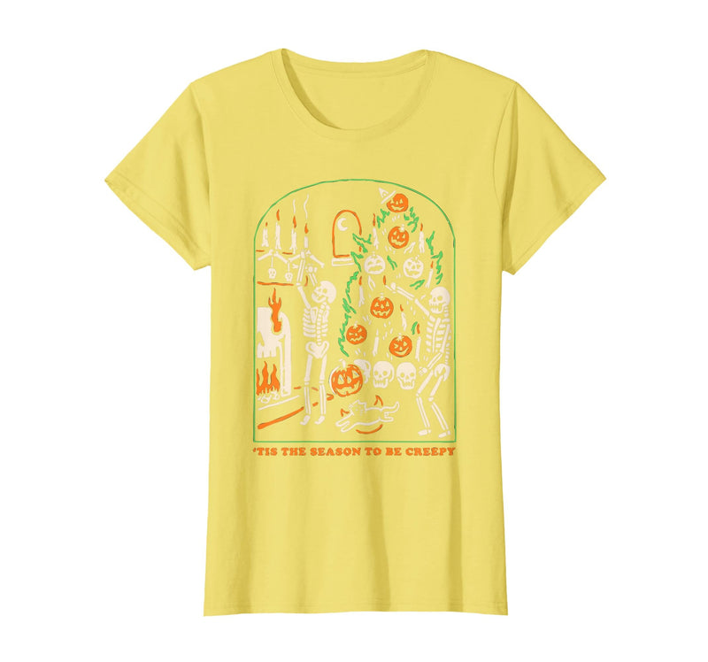 Halloween Creepy Season The Season to Be Creepy T-Shirt - Lemon Yellow