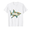 Mademark Oceans Are My Happy Place Shark Design T-Shirt - White