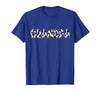 Cow Pattern Print Family Matching Birthday Shirts Cow Grandpa Birthday Family Matching Fathers Day Boy Girl T-Shirt - Royal