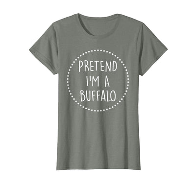 Cow Pretend Im a Buffalo Halloween Costume T-Shirt
