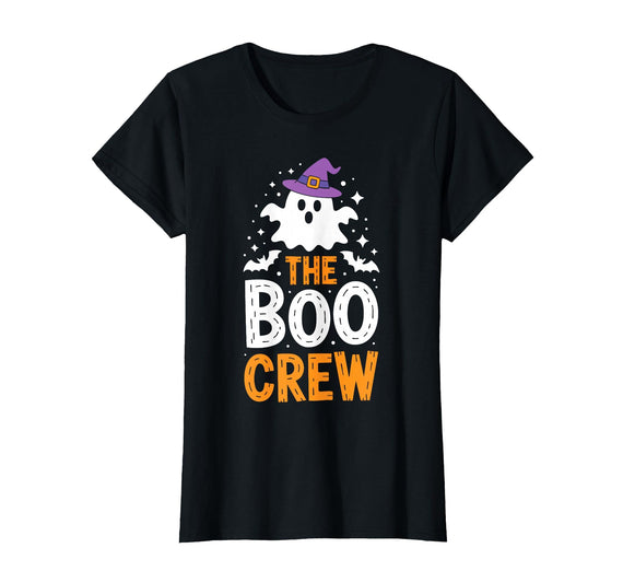 The Boo Crew Shirts The Boo Crew Shirt Matching Men Women Kids Halloween Costume T-Shirt - Black